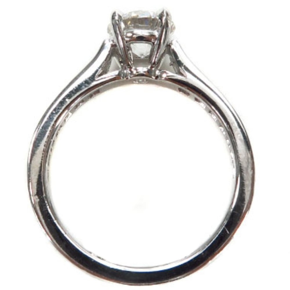 Platinum Prong 1.50 ct Diamond Engagement Ring Set - Picture 6 of 9